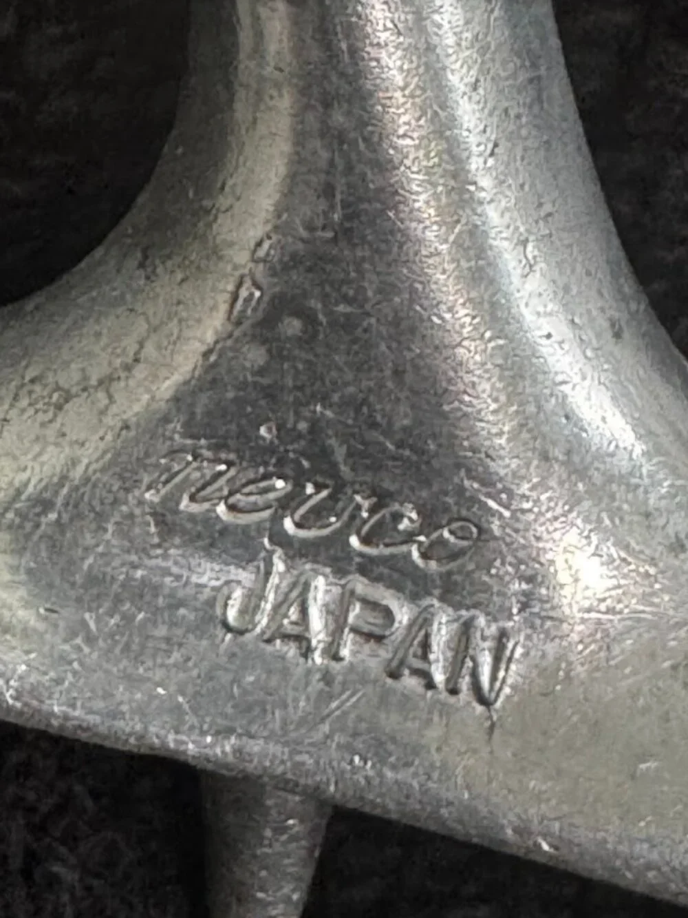 Vintage House Japan Aluminum Meat Holder Carving Tool MCM Kitchen
